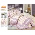 Lenjerie de pat 4 piese dublu Deluxe din Bumbac Soft Touch cu Volanase, VOL18