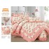 Lenjerie de pat 4 piese dublu Deluxe din Bumbac Soft Touch cu Volanase, VOL23