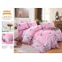 Lenjerie de pat 4 piese dublu Deluxe din Bumbac Soft Touch cu Volanase, VOL24