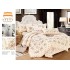 Lenjerie de pat 4 piese dublu Deluxe din Bumbac Soft Touch cu Volanase, VOL33