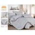 Lenjerie de pat 4 piese dublu Deluxe din Bumbac Soft Touch cu Volanase, VOL36