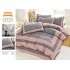 Lenjerie de pat 4 piese dublu Deluxe din Bumbac Soft Touch cu Volanase, VOL38