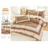 Lenjerie de pat 4 piese dublu Deluxe din Bumbac Soft Touch cu Volanase, VOL39