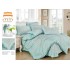Lenjerie de pat 4 piese dublu Deluxe din Bumbac Soft Touch cu Volanase, VOL40