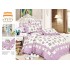 Lenjerie de pat 4 piese dublu Deluxe din Bumbac Soft Touch cu Volanase, VOL43