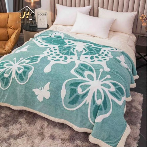 Pătură pufoasă cu model fluturi 3d 200x230  p3d06
