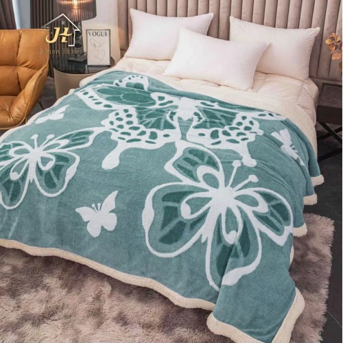 Pătură pufoasă cu model fluturi 3d 200x230  p3d09