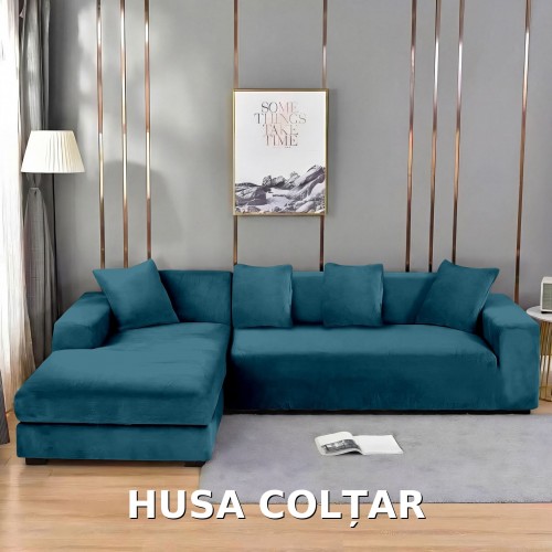 Husa de Coltar din Catifea HCM2 TURQOISE
