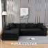 Husa de Coltar din Catifea HCM3 NEGRU