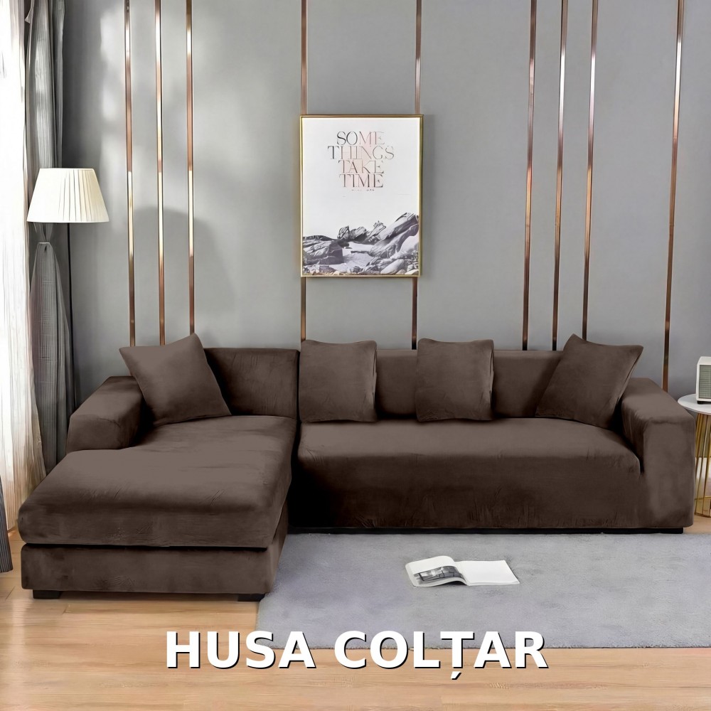 Husa de Coltar din Catifea HCM4 MARO HUSE ELASTICE CATIFEA FOTOLII,CANAPELE SI COLTARE