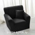 Husa de FOTOLIU din Catifea 1 Loc , HCJM1L3 NEGRU