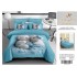 Lenjerie de pat Finet 6 piese – Model URSULETI IN LOVE 3D LFM3D4