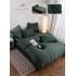 Set Lenjerie de pat 6 piese, Uni, 2 Persoane, Satin/Matase, Cearceaf de pat 230x240cm, Husa pilota 200x230cm, 2 Fete de perna 70x70cm, 2 Fete de perna 50x70cm LMM4