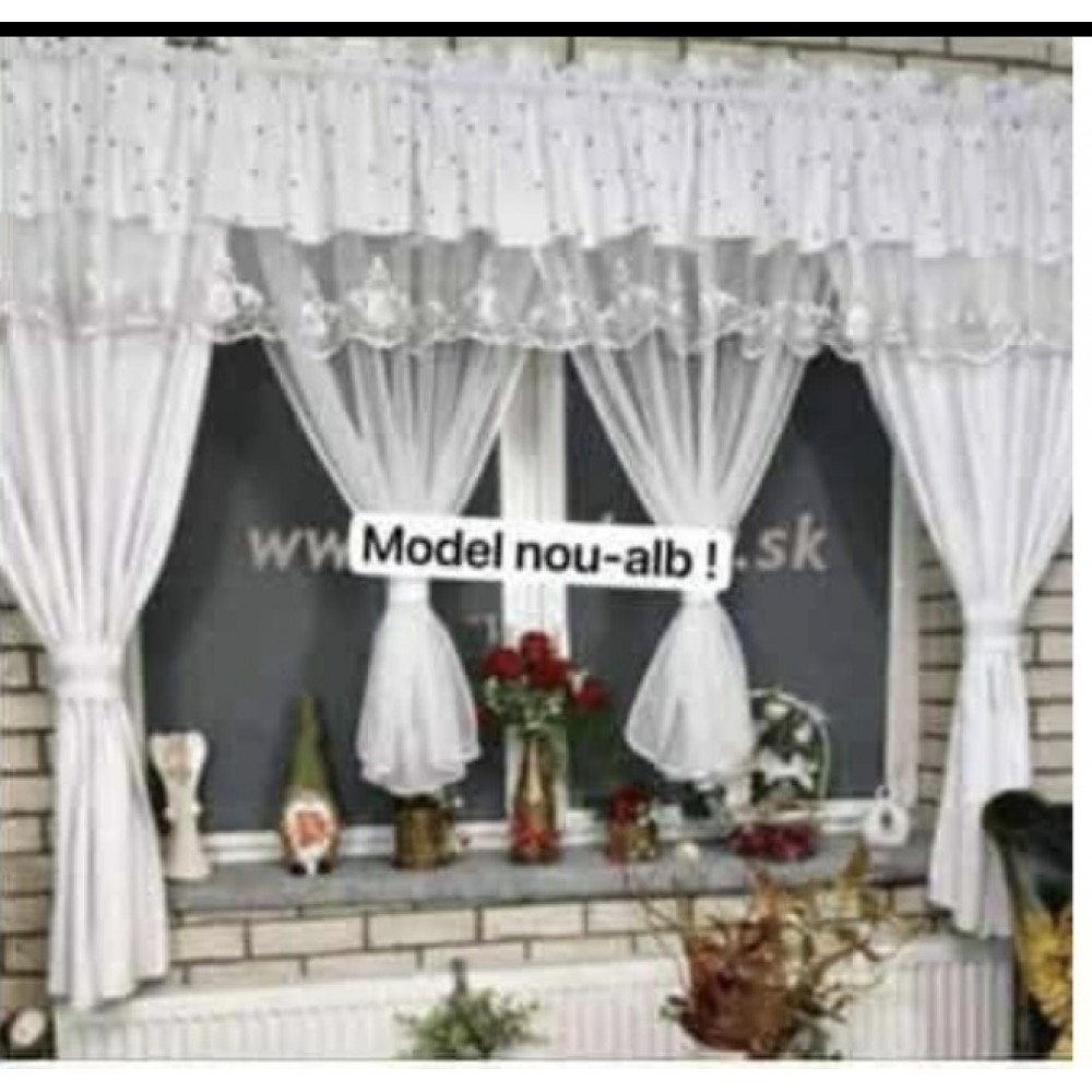 Set unic de perdele Plus draperii decorative pentru sufragerie dormitor, 4 Metri Pe 160cm, PRDL7 DRAPERII