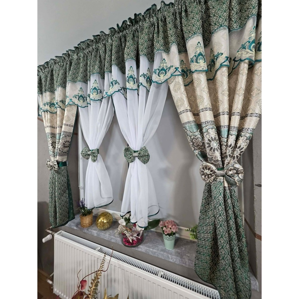 Set unic de perdele Plus draperii decorative pentru sufragerie dormitor, 4 Metri Pe 160cm, PRDL11 DRAPERII