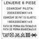 Lenjerie de pat bumbac fin grofat cu elastic  ,  LFE6PP32 Lenjerii din finet 6 piese cu  elastic