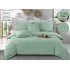 Set Lenjerie , Eleganta de Lux, Bumbac fin cu Broderie, 6 piese, Cearceaf de pat cu elastic 180x200 cm ,cutie cadou LCPE2