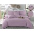 Set Lenjerie , Eleganta de Lux, Bumbac fin cu Broderie, 6 piese, Cearceaf de pat cu elastic 180x200 cm ,cutie cadou LCPE3