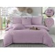 Set Lenjerie , Eleganta de Lux, Bumbac fin cu Broderie, 6 piese, Cearceaf de pat cu elastic 180x200 cm ,cutie cadou LCPE3 Lenjerii din finet 6 piese cu  elastic