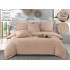 Set Lenjerie , Eleganta de Lux, Bumbac fin cu Broderie, 6 piese, Cearceaf de pat cu elastic 180x200 cm ,cutie cadou LCPE4