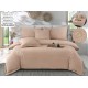 Set Lenjerie , Eleganta de Lux, Bumbac fin cu Broderie, 6 piese, Cearceaf de pat cu elastic 180x200 cm ,cutie cadou LCPE4 Lenjerii din finet 6 piese cu  elastic