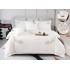 Set Lenjerie , Eleganta de Lux, Bumbac fin cu Broderie, 6 piese, Cearceaf de pat cu elastic 180x200 cm ,cutie cadou LCPE6