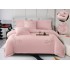 Set Lenjerie , Eleganta de Lux, Bumbac fin cu Broderie, 6 piese, Cearceaf de pat cu elastic 180x200 cm ,cutie cadou LCPE7
