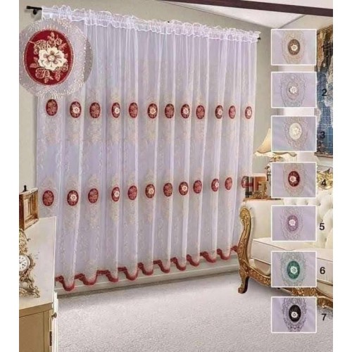 Set unic de perdele Plus draperii decorative pentru sufragerie dormitor, 4 m x 2.50 , PRDL17