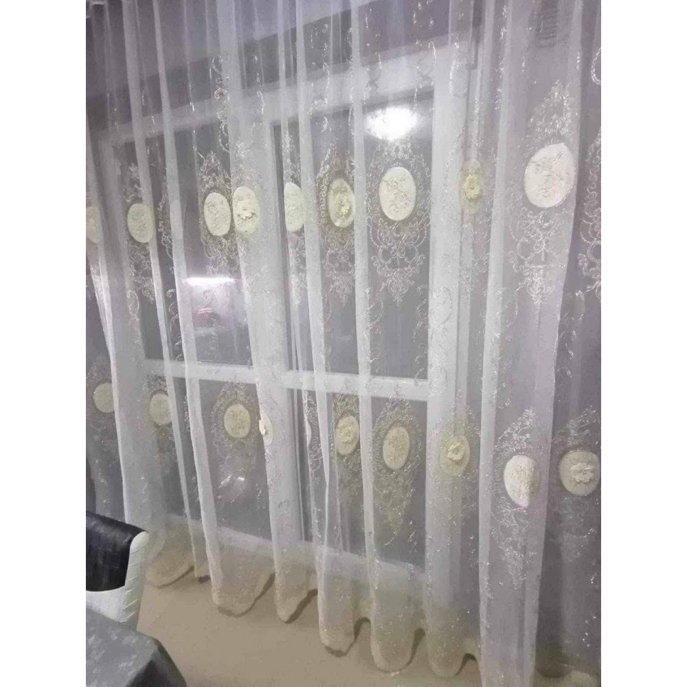 Set unic de perdele Plus draperii decorative pentru sufragerie dormitor, 4 m x 2.50, PRDL20 DRAPERII