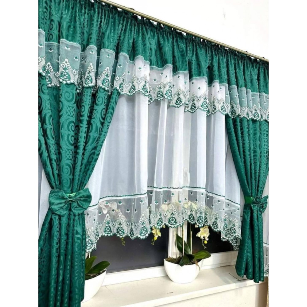 Set unic de perdele Plus draperii decorative pentru sufragerie dormitor, 4 Metri Pe 160cm, PRDL36 DRAPERII