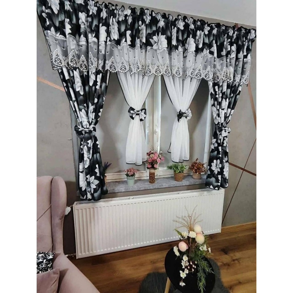 Set unic de perdele Plus draperii decorative pentru sufragerie dormitor, 4 Metri Pe 160cm, PRDL37 DRAPERII