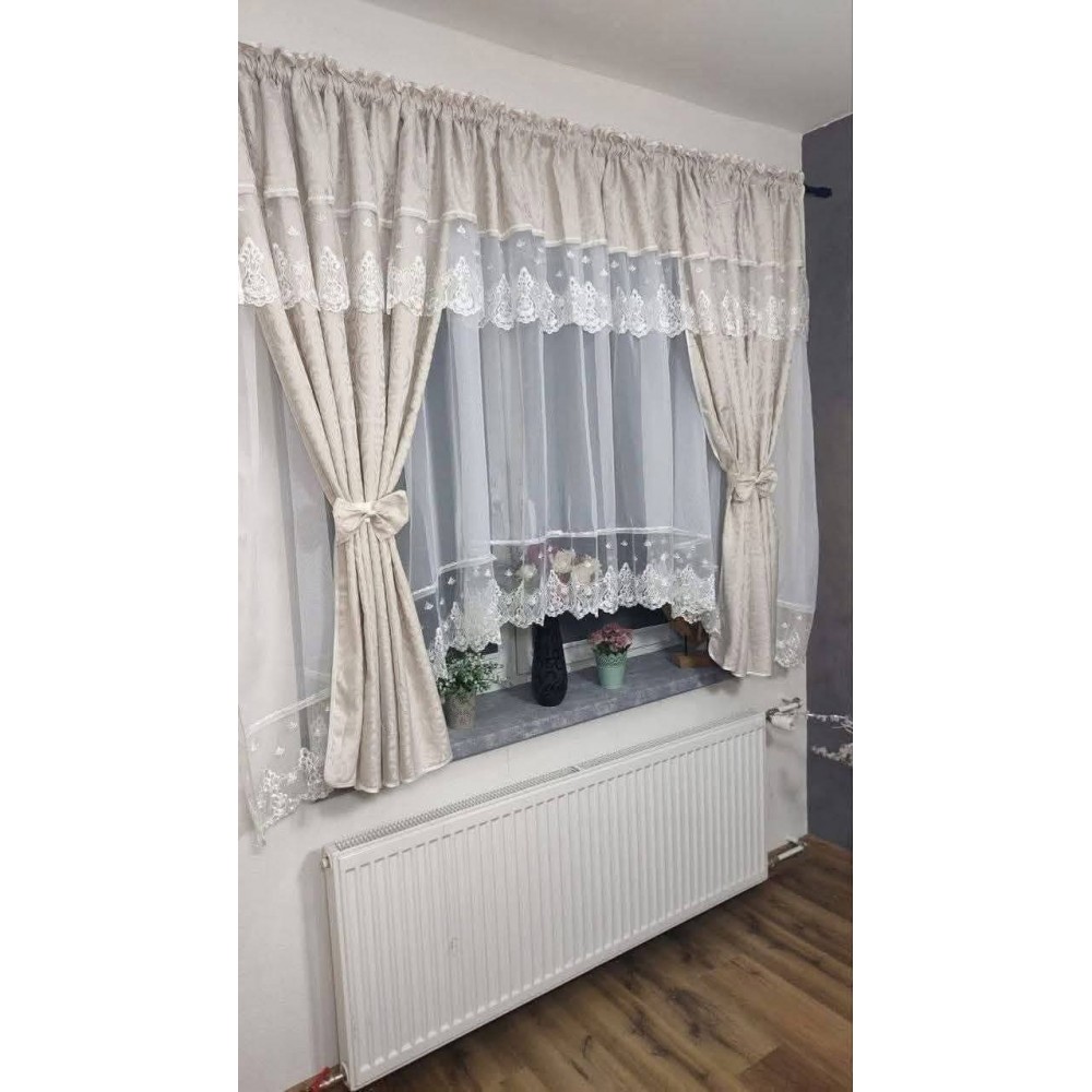 Set unic de perdele Plus draperii decorative pentru sufragerie dormitor, 4 Metri Pe 160cm, PRDL40 DRAPERII