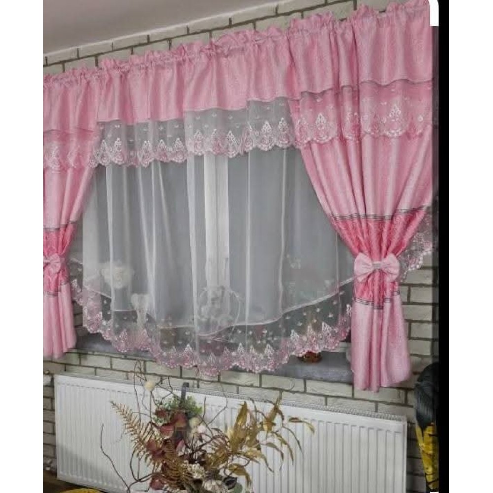 Set unic de perdele Plus draperii decorative pentru sufragerie dormitor, 4 Metri Pe 160cm, PRDL61 DRAPERII