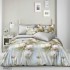 Set Lenjerie Eleganta Satinat , 4 piese cu ELASTIC, Cearceaf de pat cu elastic 180x200cm, YH8016