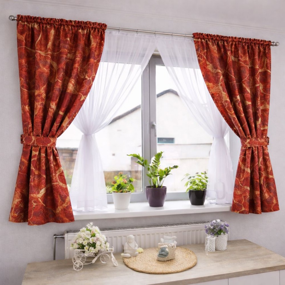 Set Perdea Voal + Draperie Catifea Blackout 400x160 cm PROVENINETA TURCIA, CALITATE GARANTATA!  SET2 DRAPERII