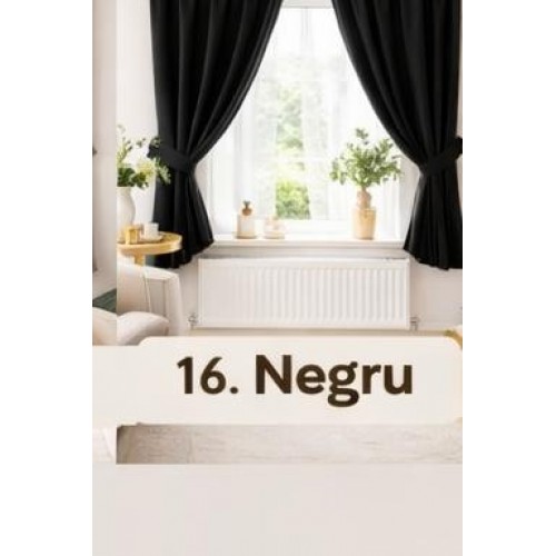 Set Perdea Voal + Draperie Catifea Blackout 400x160 cm PROVENINETA TURCIA, CALITATE GARANTATA!  SET21