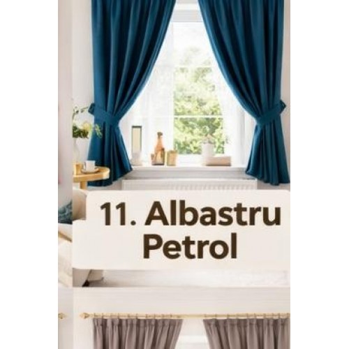 Set Perdea Voal + Draperie Catifea Blackout 400x160 cm PROVENINETA TURCIA, CALITATE GARANTATA!  SET26