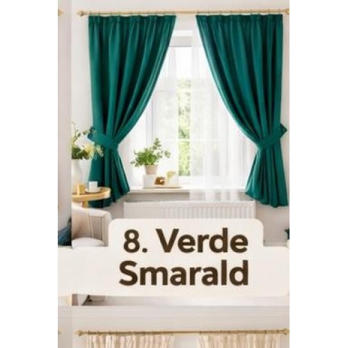 Set Perdea Voal + Draperie Catifea Blackout 400x160 cm PROVENINETA TURCIA, CALITATE GARANTATA!  SET29