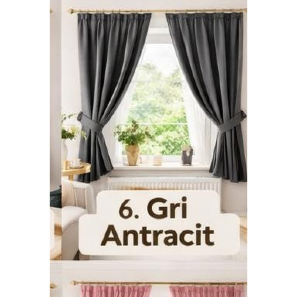 Set Perdea Voal + Draperie Catifea Blackout 400x160 cm PROVENINETA TURCIA, CALITATE GARANTATA!  SET31 DRAPERII