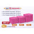 Set 12 Prosoape Maini/Fata/Corp, Bumbac 100%, 550g/m² - ROZ  PRS2