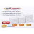 Set 12 Prosoape Maini/Fata/Corp, Bumbac 100%, 550g/m² - ALB PRS4
