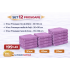 Set 12 Prosoape Maini/Fata/Corp, Bumbac 100%, 550g/m² - LILA PRS7