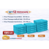 Set 12 Prosoape Maini/Fata/Corp, Bumbac 100%, 550g/m² - TURQOISE PRS9