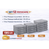 Set 12 Prosoape Maini/Fata/Corp, Bumbac 100%, 550g/m² - GRI DESCHIS PRS17