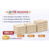 Set 12 Prosoape Maini/Fata/Corp, Bumbac 100%, 550g/m² - BEJ DESCHIS PRS18