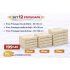 Set 12 Prosoape Maini/Fata/Corp, Bumbac 100%, 550g/m² - IVOIRE  PRS19