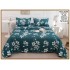 Cuvertura cu DOUĂ FEȚE pentru pat dublu din Bumbac Satinat cu model, Matlasata, 230x250cm, CVT70