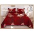 Cuvertura cu DOUĂ FEȚE pentru pat dublu din Bumbac Satinat cu model, Matlasata, 230x250cm, CVT71