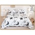 Cuvertura cu DOUĂ FEȚE pentru pat dublu din Bumbac Satinat cu model, Matlasata, 230x250cm, CVT82