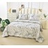Cuvertura cu DOUĂ FEȚE pentru pat dublu din Bumbac Satinat cu model, Matlasata, 230x250cm, CVT90